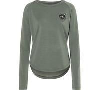 Super.Natural Bandito Cat Crew Damen Pullover gruen Größe XS Trekking Elastisch Merinowolle