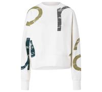 super.natural - Women's Capital Logo Krissini - Pullover, Gr. XS, weiß (FreshWhite/Various)