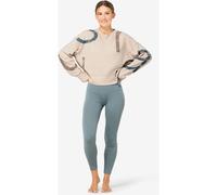 super.natural - Women's Capital Logo Krissini - Pullover, Gr. S, beige (Tapioca/StormyWeather/MountainTrail)