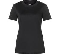 super.natural T-Shirt CASUAL RIB BIO J TEE für Damen, nachhaltig, Merino Jet Black XL