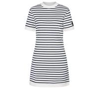 super.natural - Women's Casual Stripe Bio Dress - Kleid, Gr. L, weiß/grau (FreshWhite/NavyStripe)