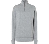 Super.Natural W Colorado Zip Turtleneck cashmere grey melange/fresh white (81F) XL