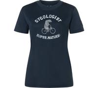 Super.Natural W Cycologist BIO J Tee blueberry/tapioca/mountain trail (16K) L