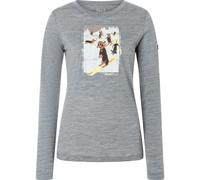 Super.Natural W Dachshund Party LS cashmere grey melange/various (35G) L