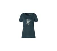 Super.Natural W Flower Boots Tee blueberry/feather grey (W87) L