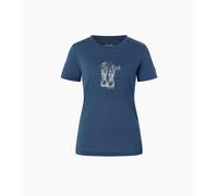 Super.Natural W Flower Boots Tee ocean blue/feather grey (23G) S