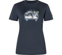 Super.Natural W Flower Delivery BIO J Tee blueberry/various (W55) XS