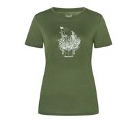Super.Natural W Flowerhands Tee chive/feather grey/tobacco glitter (30I) S