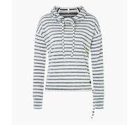 SUPER.NATURAL W FUNNEL STRIPE HOODIE Fresh White/Navy Stripe (Fresh White/Navy Stripe) XS
