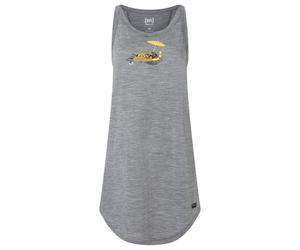 Super.Natural W HOT Dog Dress cashmere grey melange/various (35G) XL