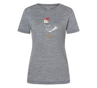 Super.Natural Damen Johnny T-Shirt (Größe XS, grau)
