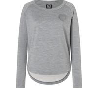 Super.Natural W Little Heartwood Crew cashmere grey melange/dark shadow glitter (26G) M