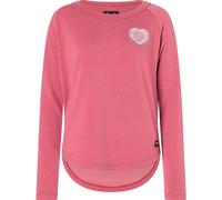 super.natural Longsleeve "Little Heartwood Crew" in Pink - Größe M | Damen Tops
