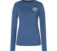 Super.Natural W Little Heartwood LS ocean blue/feather grey (23G) XL