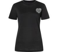 Super.Natural Damen Little Heartwood T-Shirt (Größe S, schwarz)