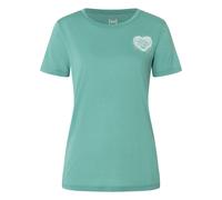 Super.Natural Damen Little Heartwood T-Shirt (Größe XL, tuerkis)