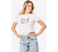 Super.Natural W Logo SN Bandana BIO C Tee white/blueberry (60J) L