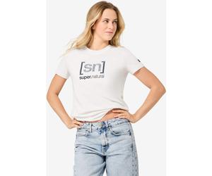 Super.Natural W Logo SN Bandana BIO C Tee white/blueberry (60J) M