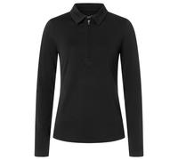 Super.Natural W LUX Zip Polo LS jet black (872) M
