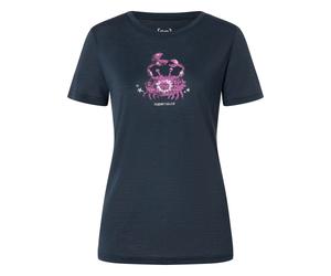 Super.Natural W MRS Crab Tee blueberry/pinky rose/pink dogwood (69H) XS