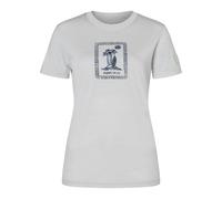 Super.Natural W Palm Island BIO J Tee white stone melange/blueberry (14E) S