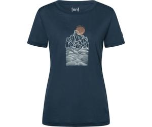 Super.Natural W Preikestolen Cliffs Tee blueberry/feather grey/copper (61B) S