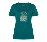 Super.Natural W Preikestolen Cliffs Tee pacific/feather grey/copper (27I) L