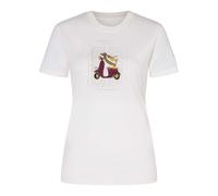 super.natural - Women's Racing Dachshund Bio Jersey Tee - Merinoshirt, Gr. XS, weiß/ various (FreshWhite/Various)