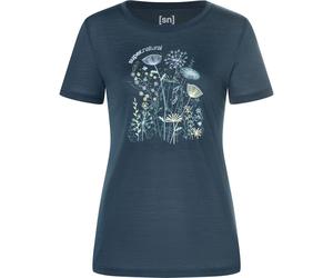 Super.Natural W Rock Flowers Tee blueberry/various (W55) S