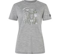 Super.Natural W Rock Flowers Tee cashmere grey melange/various (35G) S