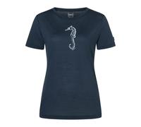 Super.Natural W SEA Horse Tee blueberry/white stone (68H) XL
