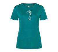 Super.Natural W SEA Horse Tee pacific/white stone (17I) S