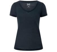 super.natural W SIERRA140 V NECK Merino Shirt Damen - Geruchs- und feuchtigkeitsabweisendes T-Shirt mit V-Ausschnitt, Sommer Funktionswäsche für Sport & Alltag