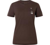 Super.Natural W Teabag World Tee chocolate bean/feather grey (43G) XL