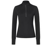 super.natural W TUNDRA175 1/4 ZIP Merino Longsleeve Damen - Damen Langarmshirt aus Merino-Polyester-Mix, Geruchsabweisendes Funktionsshirt mit Reißverschluss