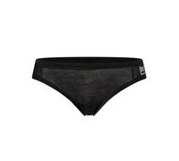 super.natural W TUNDRA175 Thong String Damen Unterwäsche Schwarz S - Damen Slip aus Merinowolle, Atmungsaktiv, temperaturregulierend & feuchtigkeitsabweisend