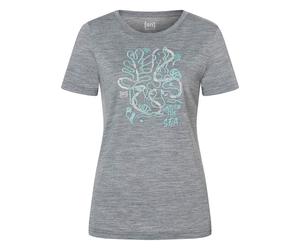 Super.Natural W Under The SEA Tee cashmere grey melange/various (35G) S