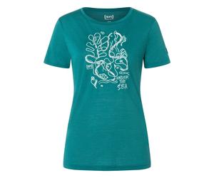 Super.Natural W Under The SEA Tee pacific/white stone/lagoon green (70H) XL