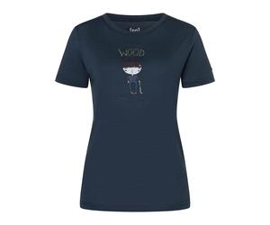Super.Natural W Wood Craftine Tee blueberry/various (W55) XL