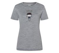 Super.Natural W Wood Craftine Tee cashmere grey melange/various (35G) L