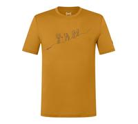 super natural Wander-/Freizeit Tshirt Graphic Hiking - Merinowollmix - gelb Herren, Größe L