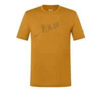 super natural Wander-/Freizeit Tshirt Graphic Hiking - Merinowollmix - gelb Herren, Größe XL