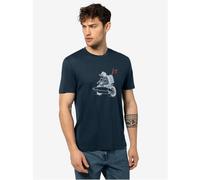 super natural Wander-/Freizeit Tshirt Naked Bear Tee (Merino-Mix) Blueberry dunkelblau Herren, Größe XL