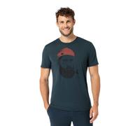 super natural Wander-/Freizeit Tshirt Sailor Tee (Merino-Mix) dunkelblau/schwarz Herren, Größe S