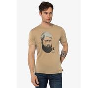 super natural Wander-/Freizeit Tshirt Sailor Tee (Merino-Mix) sandbraun Herren, Größe L