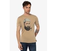 super natural Wander-/Freizeit Tshirt Sailor Tee (Merino-Mix) sandbraun Herren, Größe M