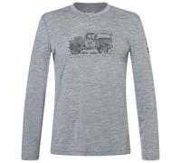 super.natural - Willi L/S - Merinoshirt, Gr. XXL, grau (CashmereGreyMelange/Various)