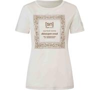 super.natural Women's Bandana Bio J Tee White Stone Melange/vintage Khaki Melange/kangaroo S