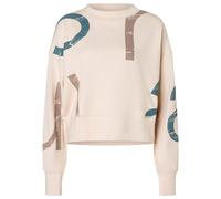 super.natural - Women's Capital Logo Krissini - Pullover, Gr. S, beige (Tapioca/StormyWeather/MountainTrail)