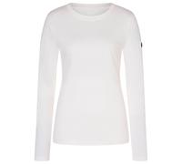 super.natural - Women's Casual Bio Cotton L/S - Merinoshirt, Gr. L, weiß (BrightWhite)